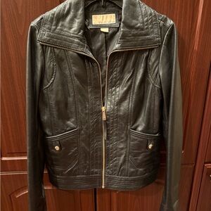 Michael Kors Black Leather Jacket